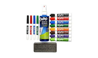 EXPO®: SX-2099 Low-Odor Dry Erase Marker, Eraser & Cleaner Set